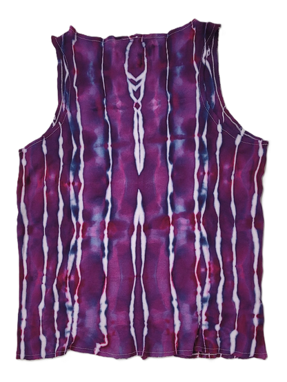 Midnight Magenta Ribbed Button-Up Tank – Adult, Ladies