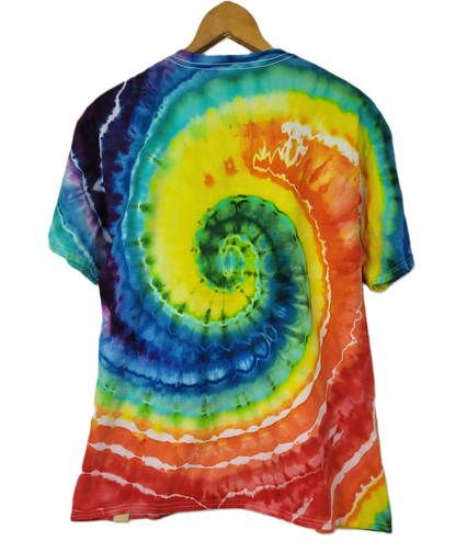 The Verdant Vortex Tie-Dye T-Shirt – Adult, Unisex, Size XL