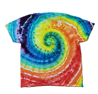 The Verdant Vortex Tie-Dye T-Shirt – Adult, Unisex, Size XL
