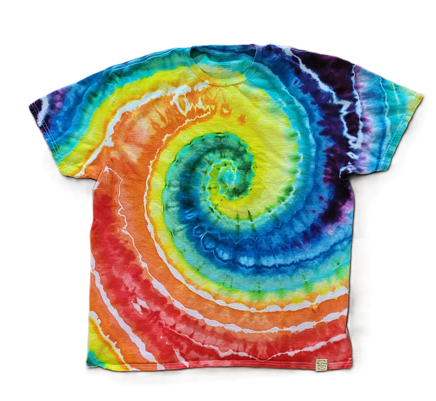 The Verdant Vortex Tie-Dye T-Shirt – Adult, Unisex, Size XL