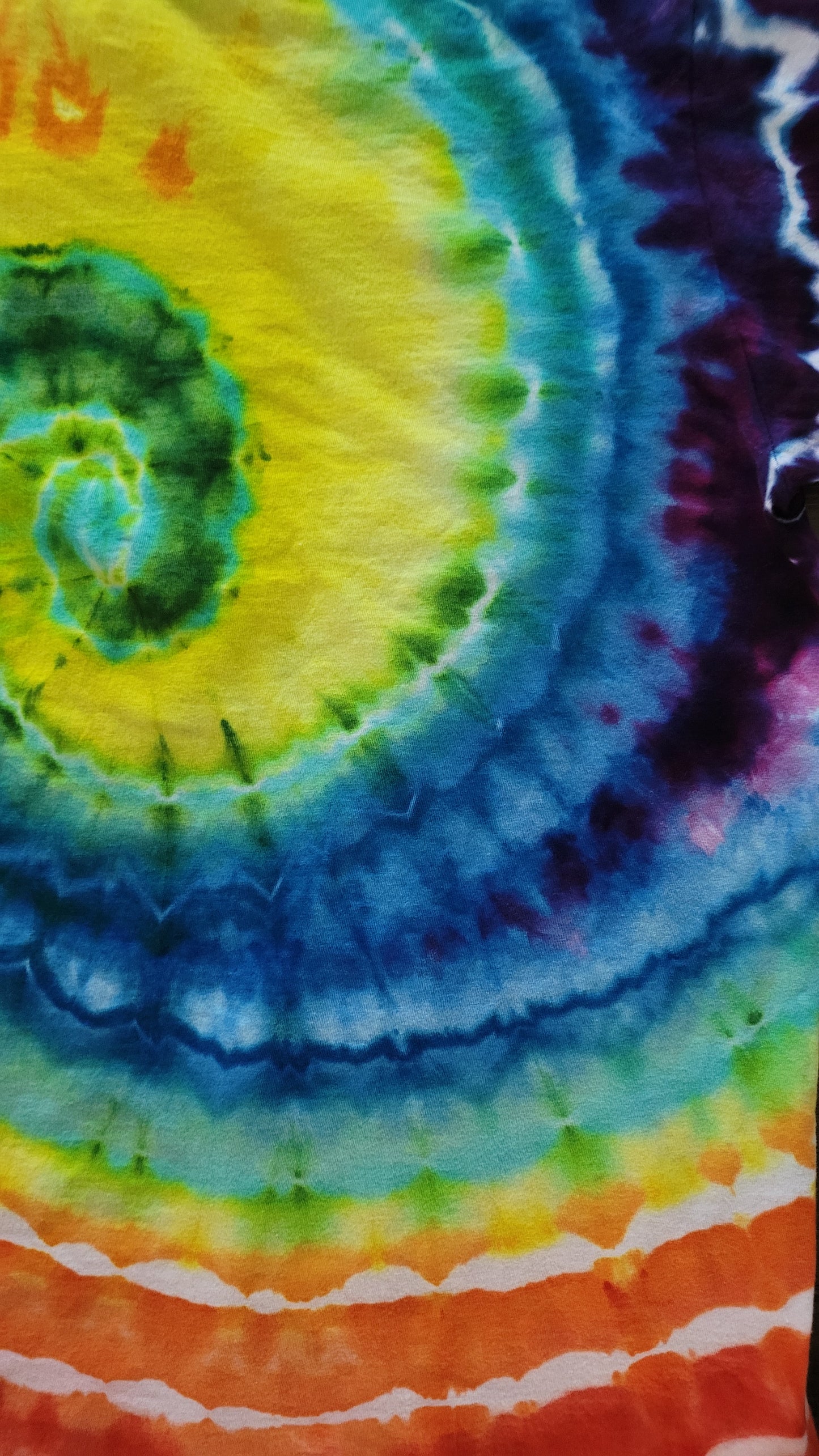The Verdant Vortex Tie-Dye T-Shirt – Adult, Unisex, Size XL