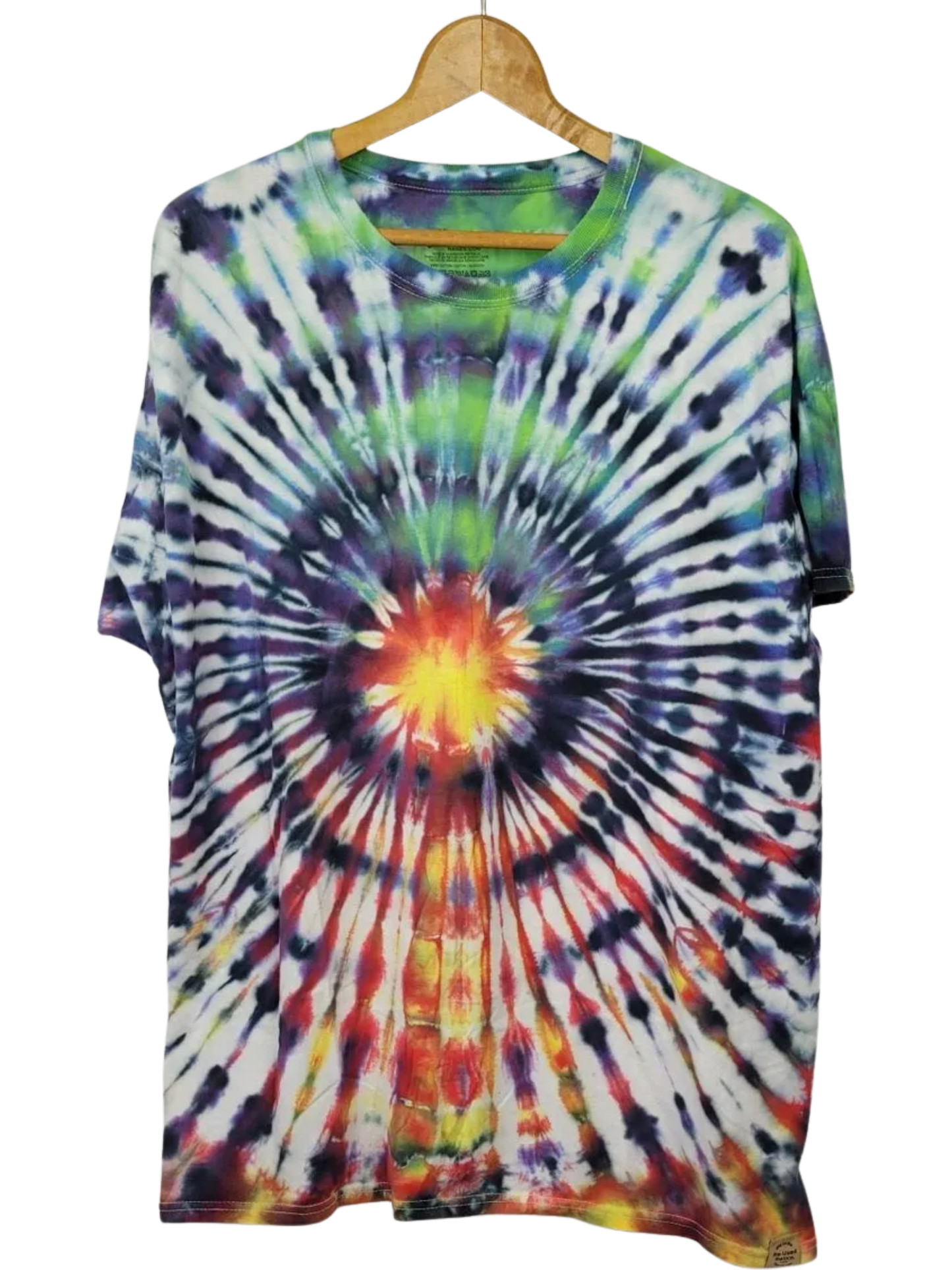 Earth and Sun Wig-Wag Tie-Dye T-Shirt - Adult, Unisex, Size 2XL