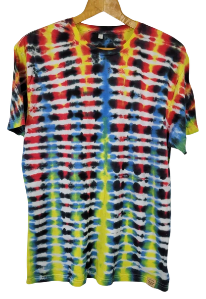 Vertical Wig-Wag Tie-Dye T-Shirt - Adult, Unisex, Size L