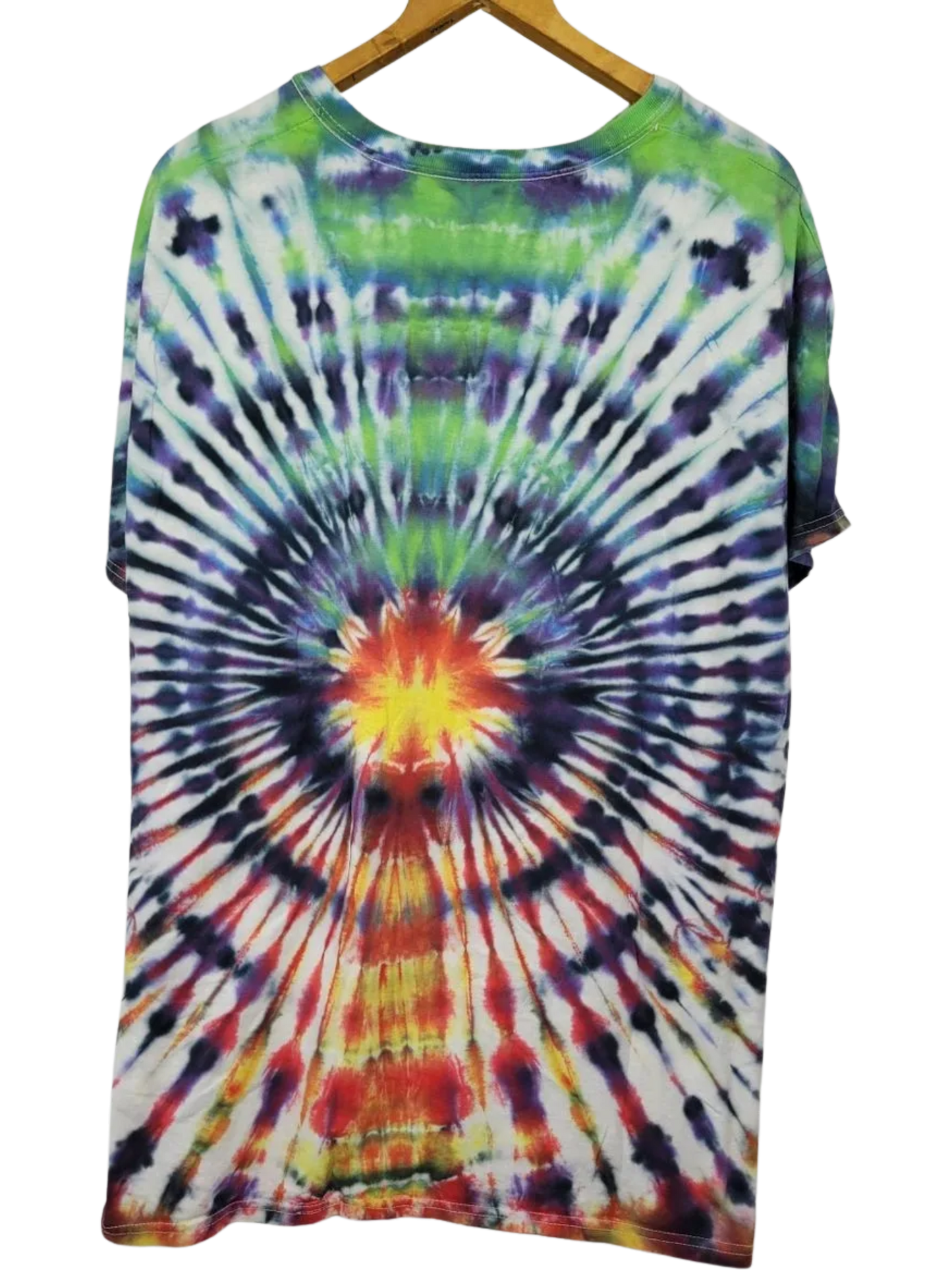 Earth and Sun Wig-Wag Tie-Dye T-Shirt - Adult, Unisex, Size 2XL