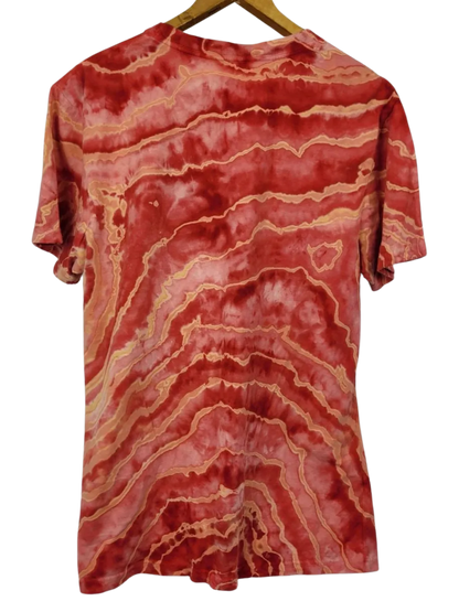Upcycled Reversed Geode Tie-Dye T-Shirt - Adult, Unisex, Size L