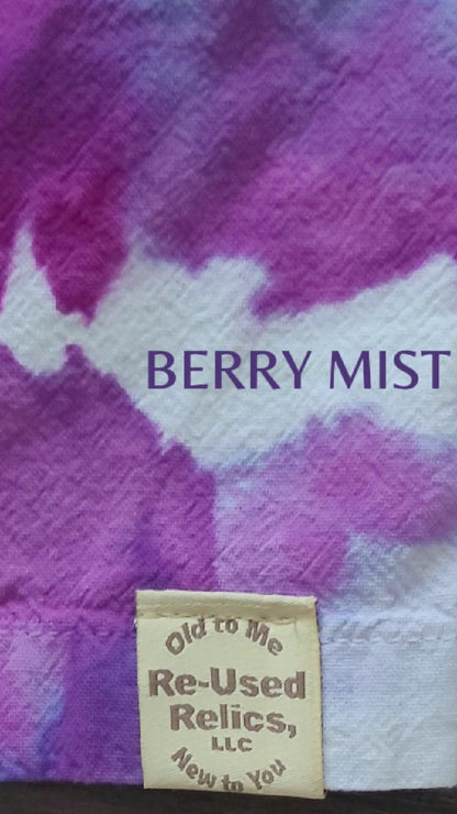 Berry Mist Upcycled Capris - Adult, Unisex, Size M