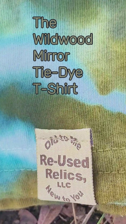 Artisan forest green and plum tie-dye